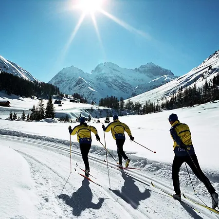 Parkareal - Freier Blick Auf Berge, Ruhig, Sonnig, Sw-balkon, Parkplatz Apartman Davos